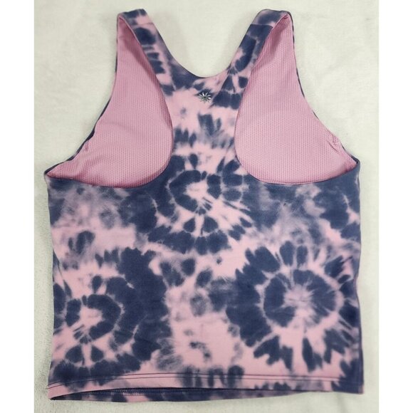 Athleta Girl Printed Long Distance Bra Top XL (14) Tie Dye - Picture 4 of 7